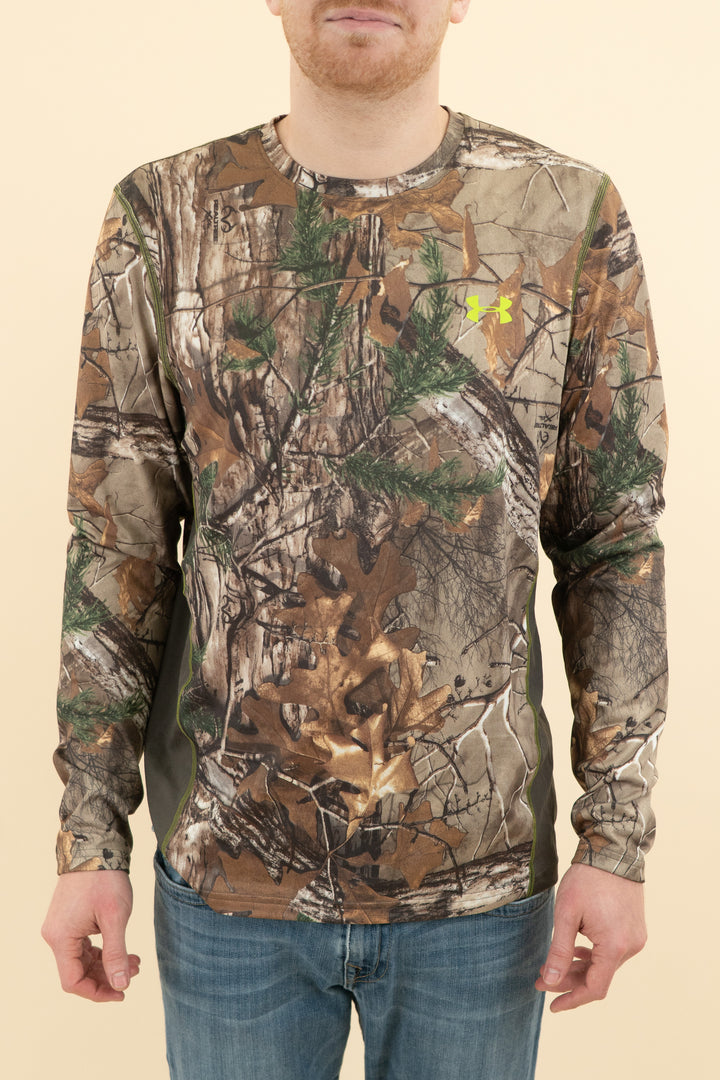 AUCTION under armour camo scent control long sleeve shirt (l)- JASON