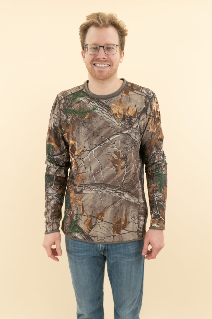 AUCTION under armour cold gear camo long sleeve top (l)- JASON