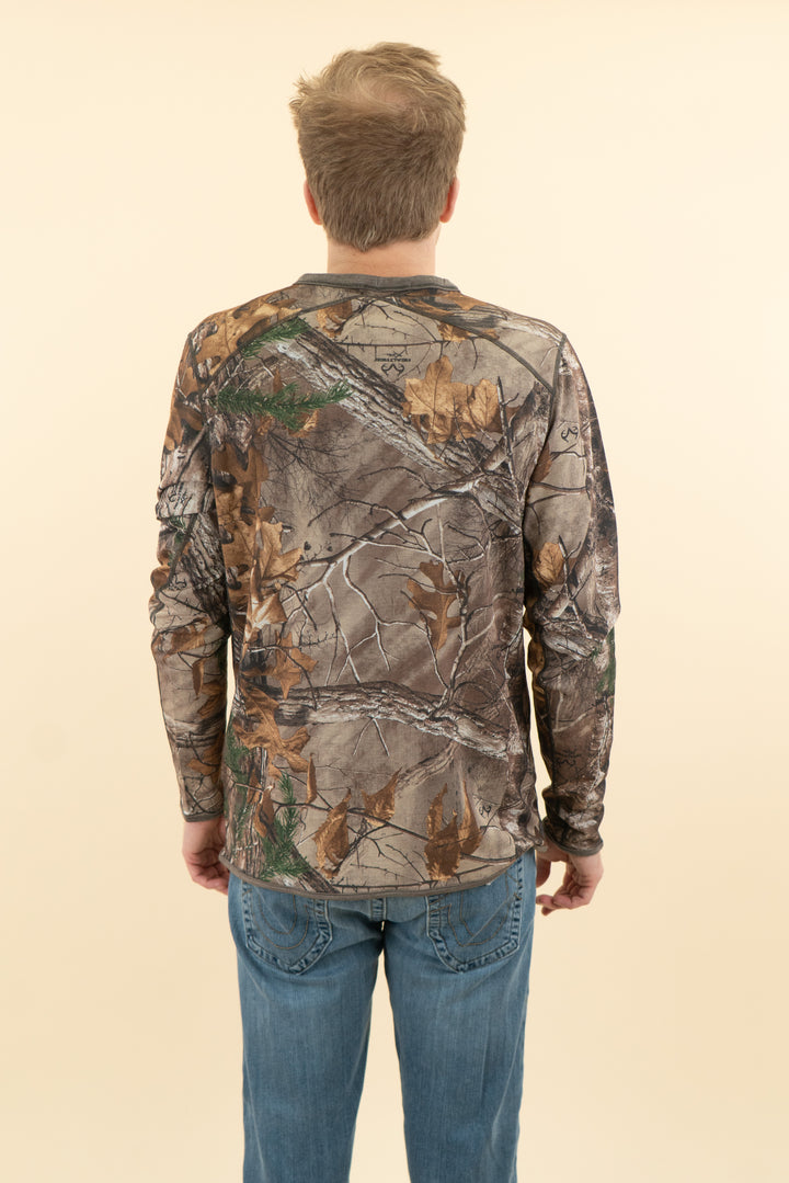 AUCTION under armour cold gear camo long sleeve top (l)- JASON