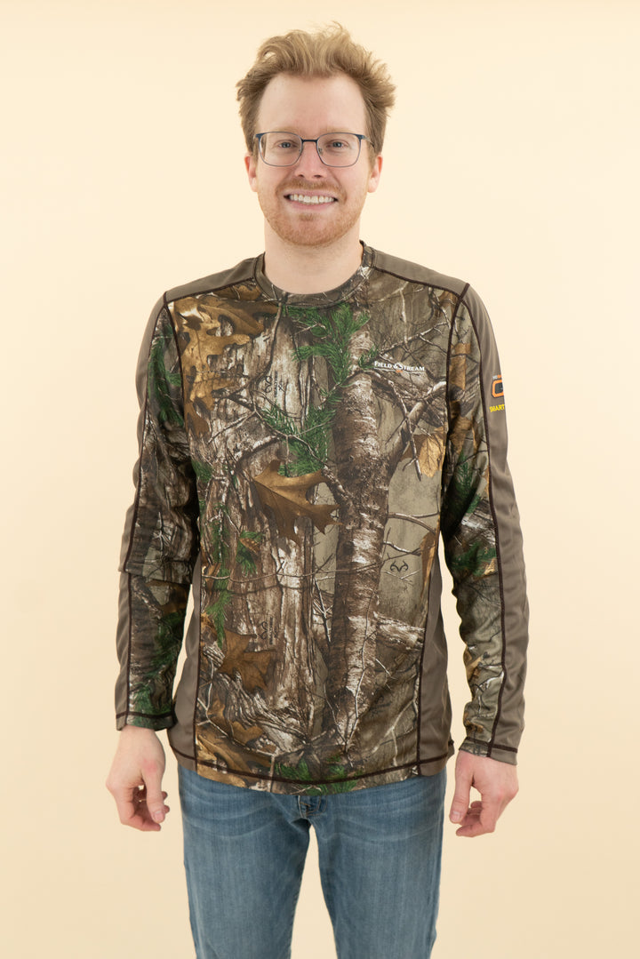 AUCTION field & stream camo long sleeve top (l)- JASON
