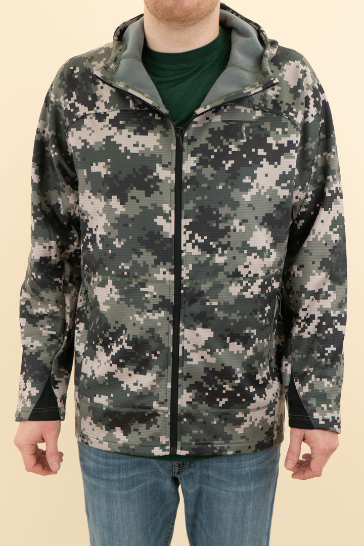 AUCTION off the grid block camo zip up jacket nwt (l)- JASON