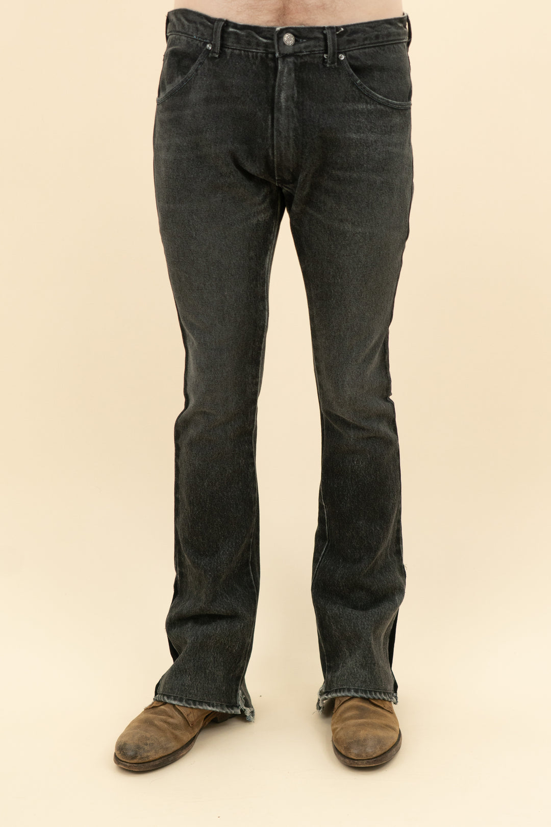 AUCTION black wide leg bootcut jeans (33)- JASON