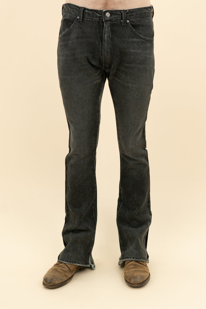 AUCTION black wide leg bootcut jeans (33)- JASON