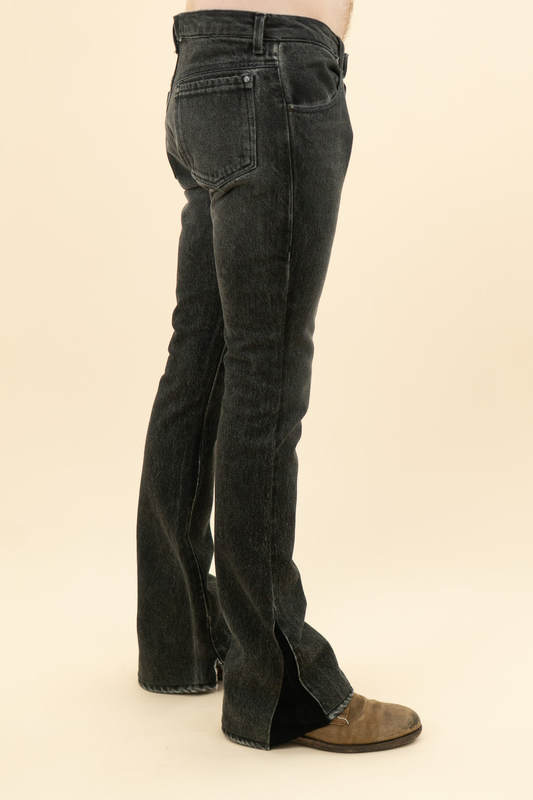 AUCTION black wide leg bootcut jeans (33)- JASON