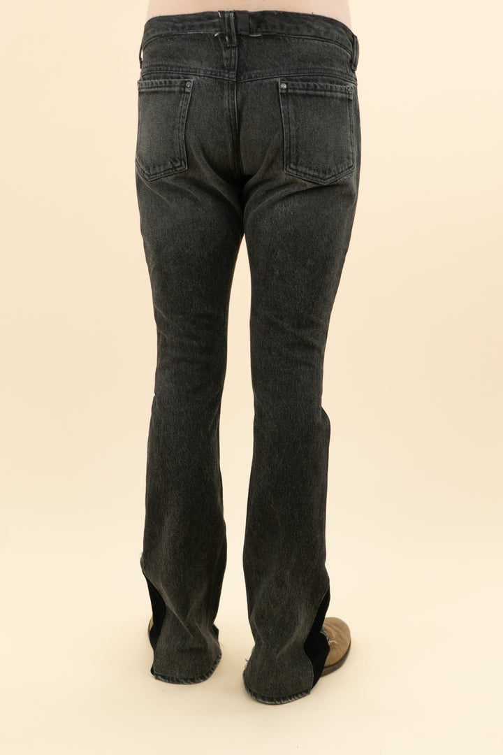 AUCTION black wide leg bootcut jeans (33)- JASON