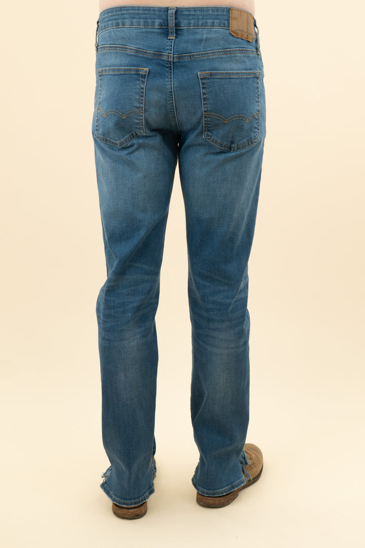 AUCTION american eagle medium wash original bootcut jeans (32x34)- JASON