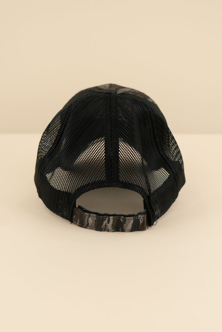 AUCTION outdoor cap camo silver logo hat (os)- JASON
