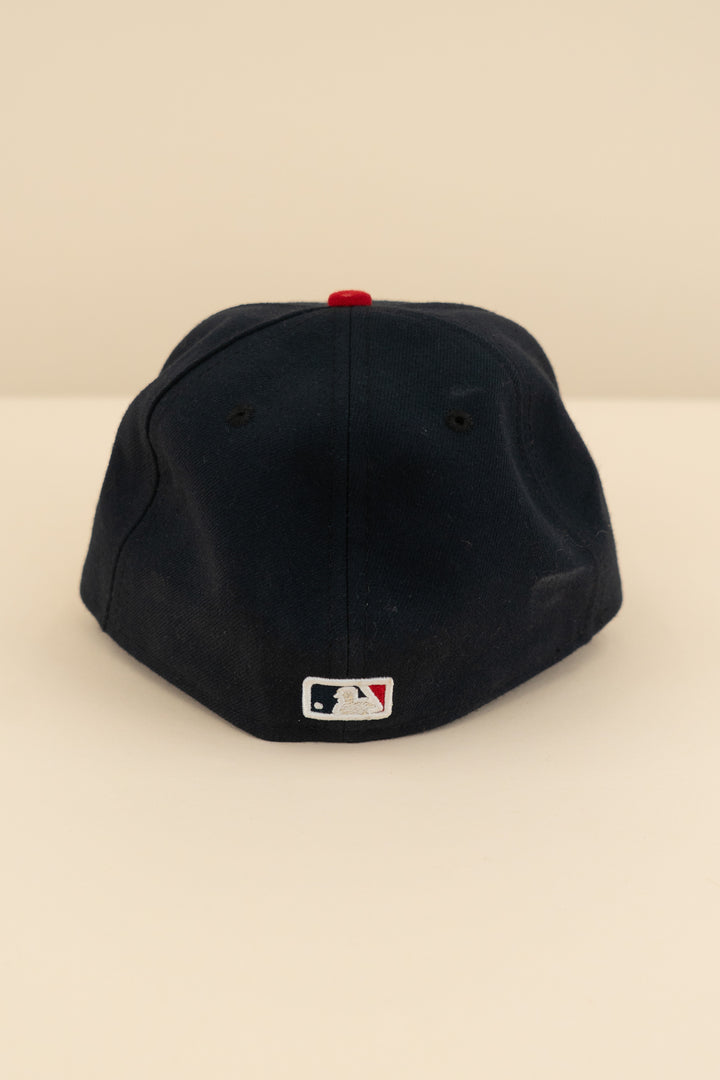 59fifty navy/red atlanta braves hat (os; retail $50)