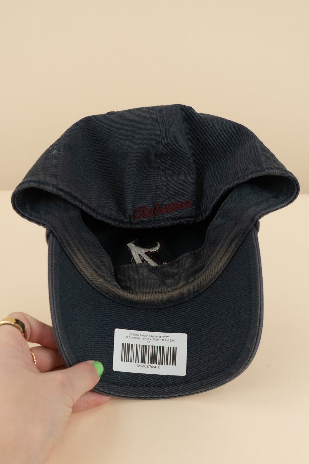 the franchise navy alabama hat (os)