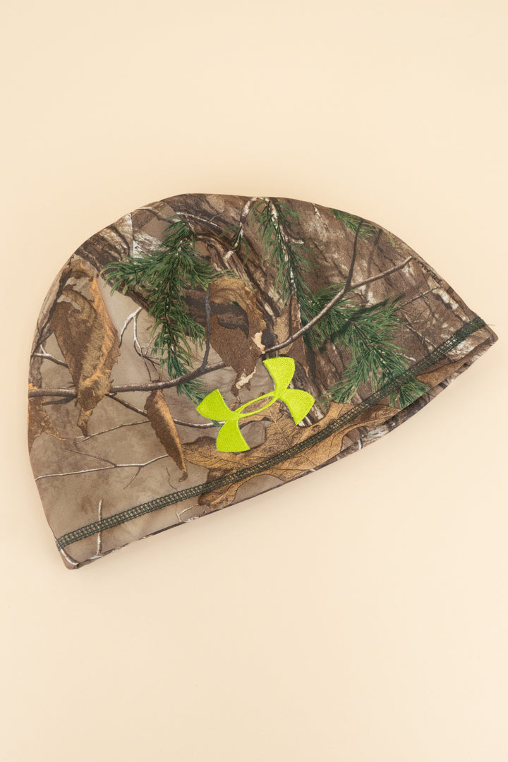 AUCTION under armour camo neon green beanie (os)- JASON
