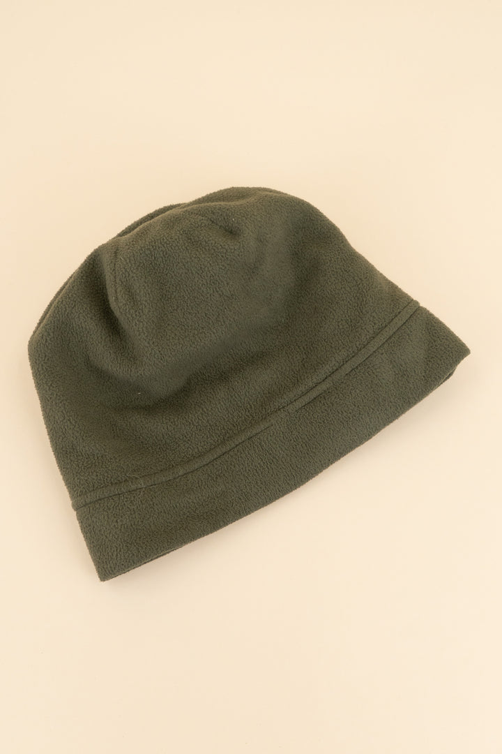 AUCTION under armour army green fleece beanie (os)