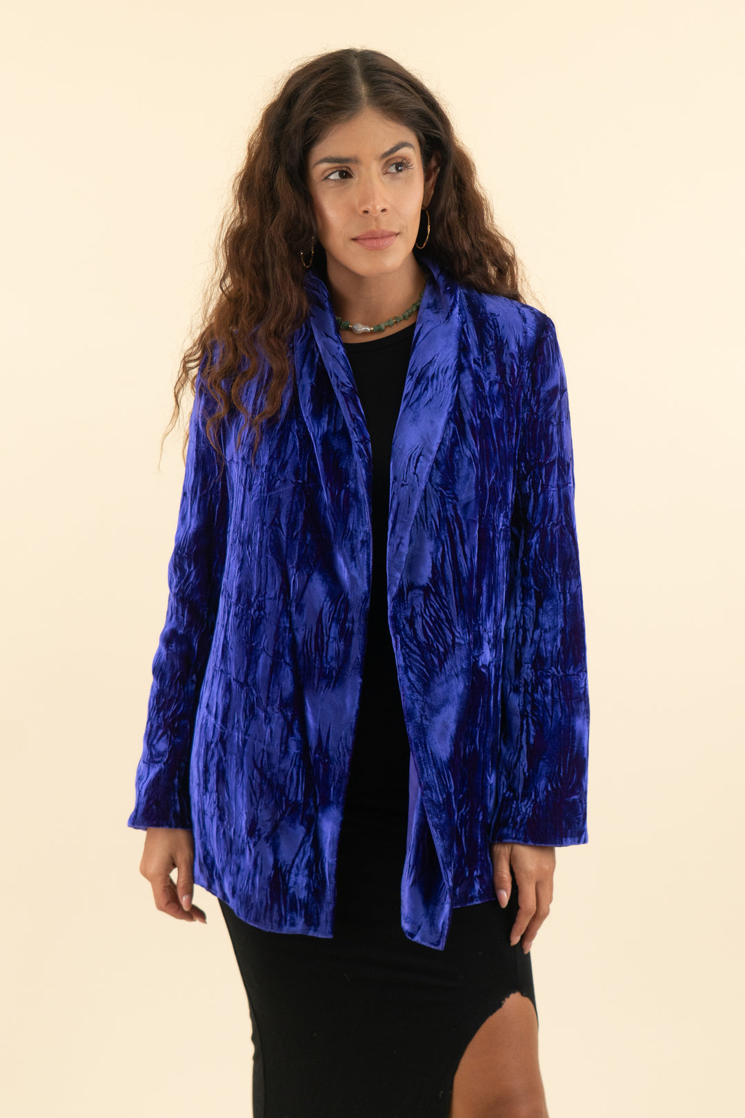 AUCTION alice + olivia purple velvet jacket (s)