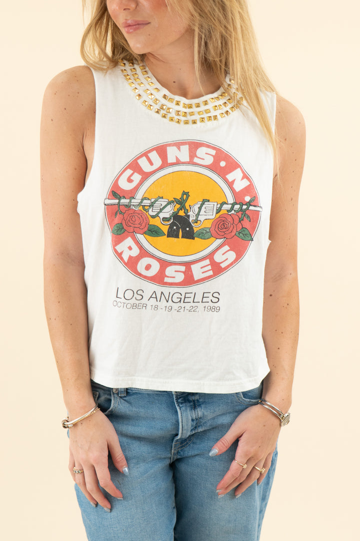 AUCTION alice+olivia guns n' roses studded tank top (m/l)