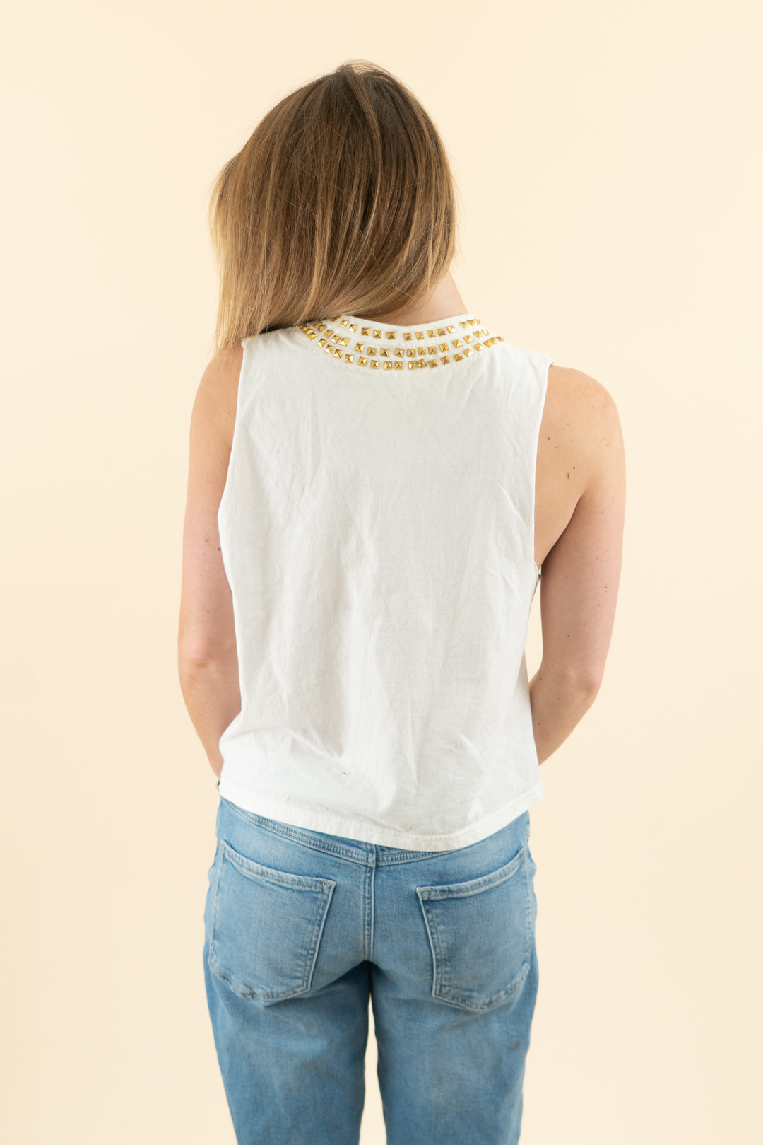 AUCTION alice+olivia guns n' roses studded tank top (m/l)