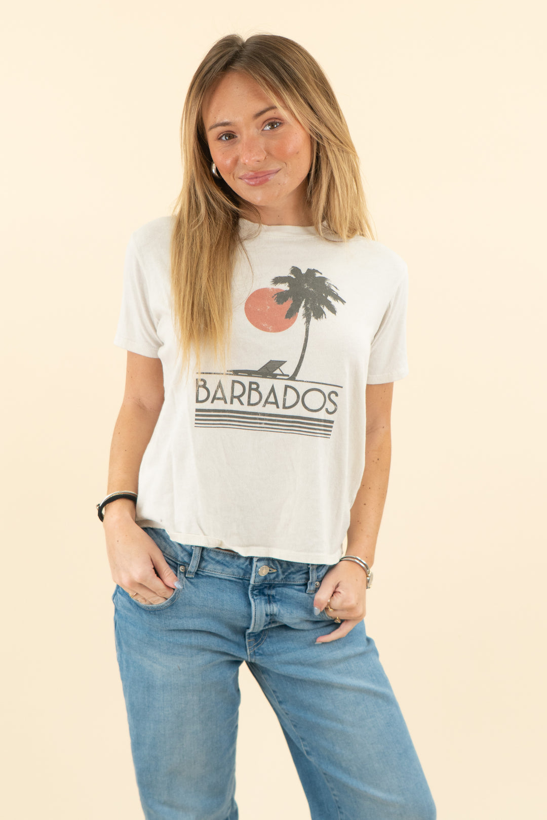 david lerner cream barbados tee (s; retail $70)