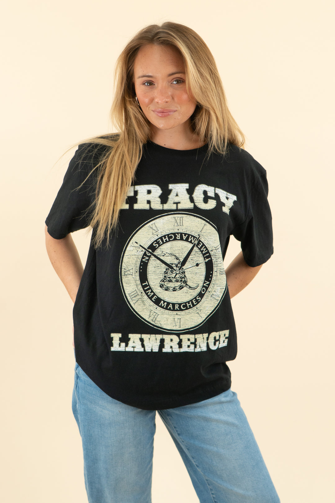 tracy lawrence black concert tee (l)