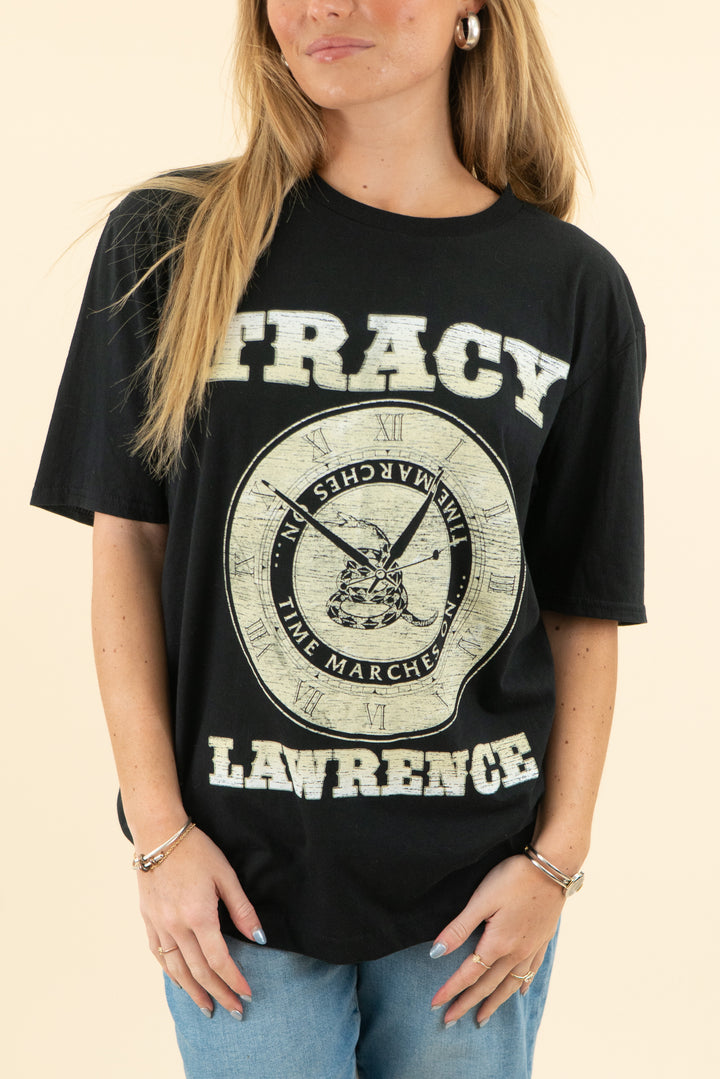 tracy lawrence black concert tee (l)