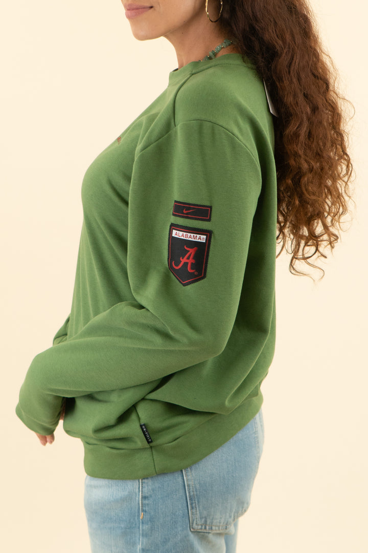 AUCTION nike dri fit army green alabama long sleeve top (m)