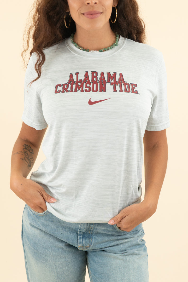 AUCTION the nike tee light grey alabama crimson tide tee (s)