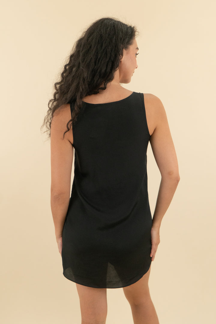 bcbgeneration black mini dress (xs; retail $50)