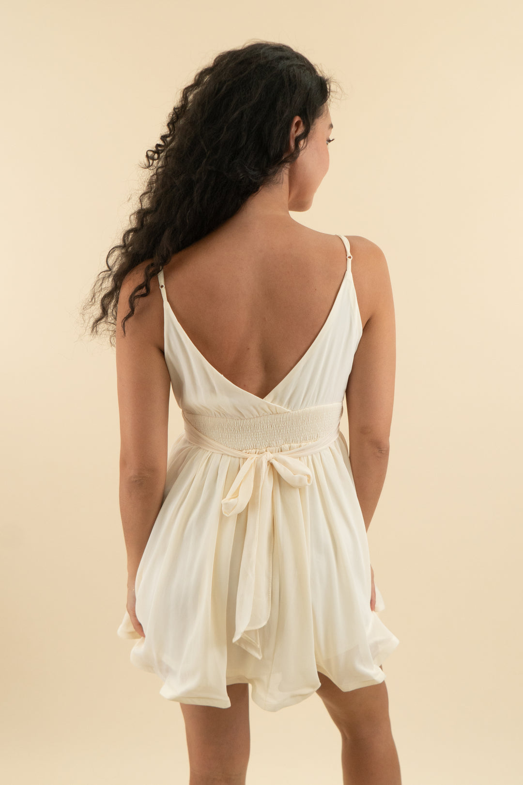 love culture cream mini dress (s)
