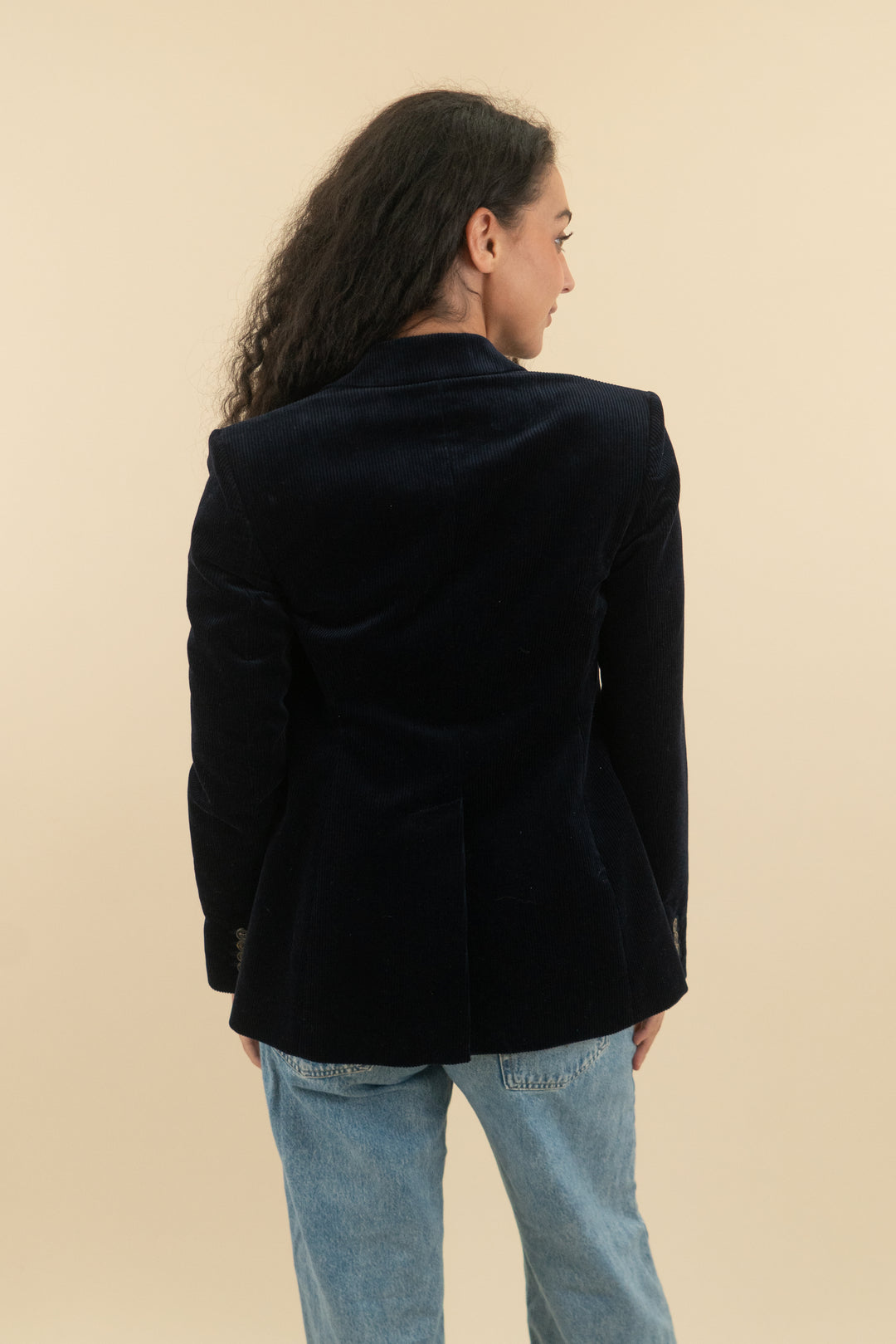Theory navy corduroy single breasted blazer nwt (2; retail $495)