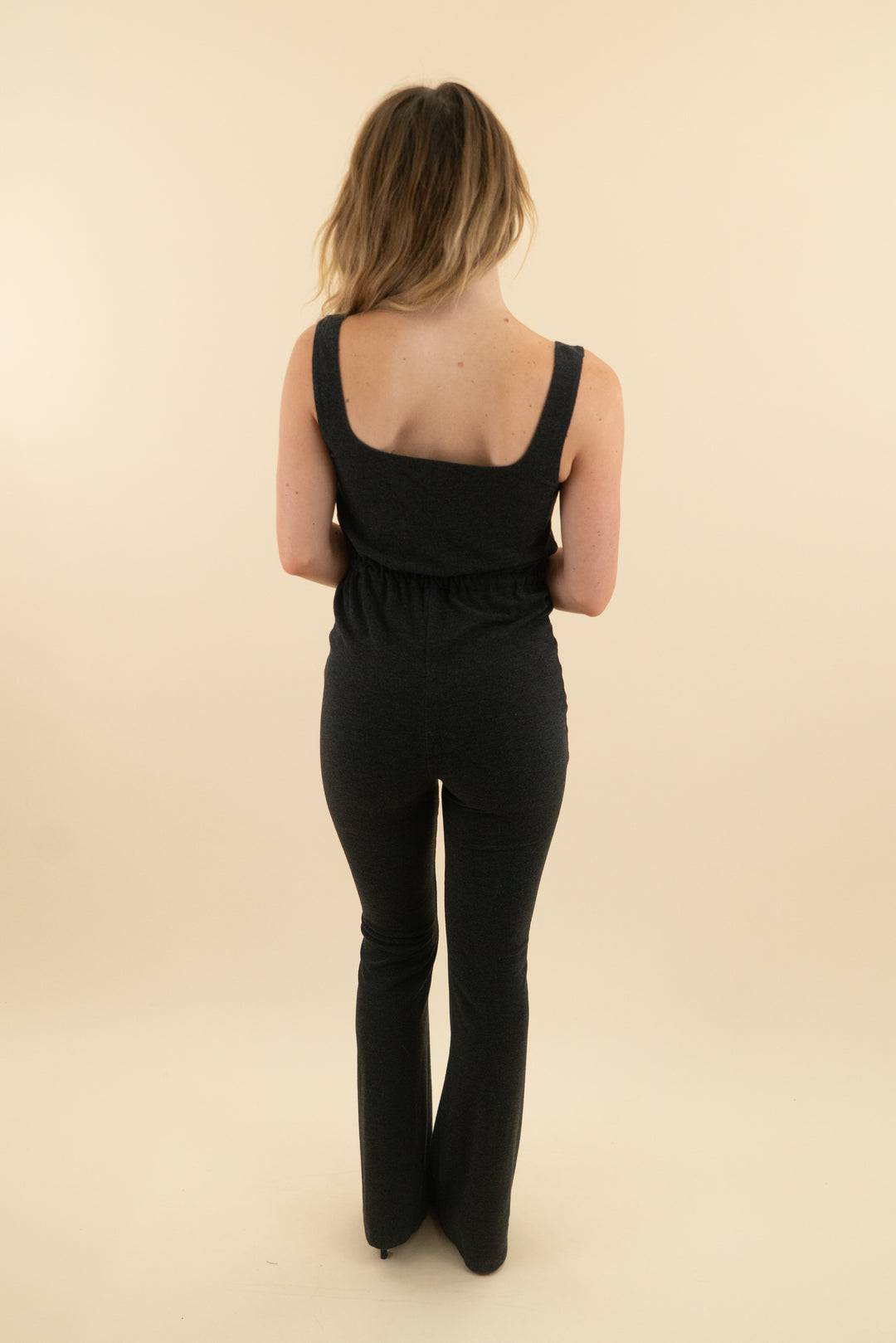 kittenish charcoal jumpsuit (xs; retail $79)