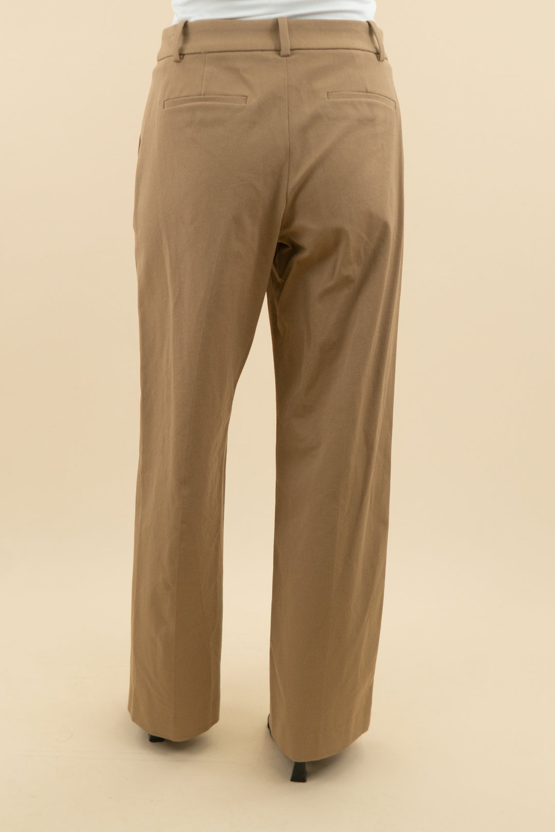 j crew tan flare trouser (0; retail $158)