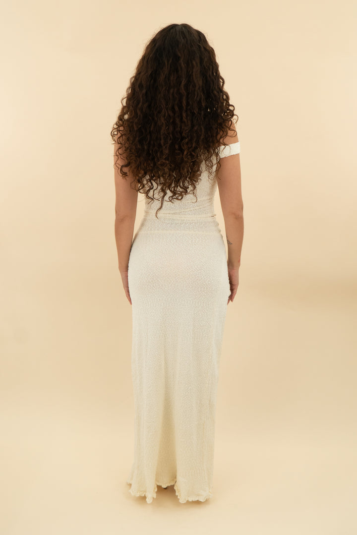 outcast ivory textured top (s; retail $60)