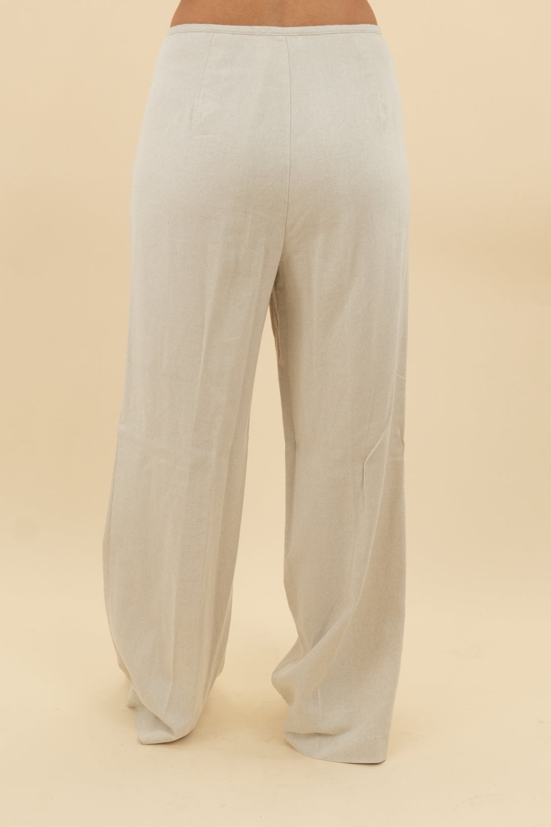 meski beige linen blend pants (s; retail $135)