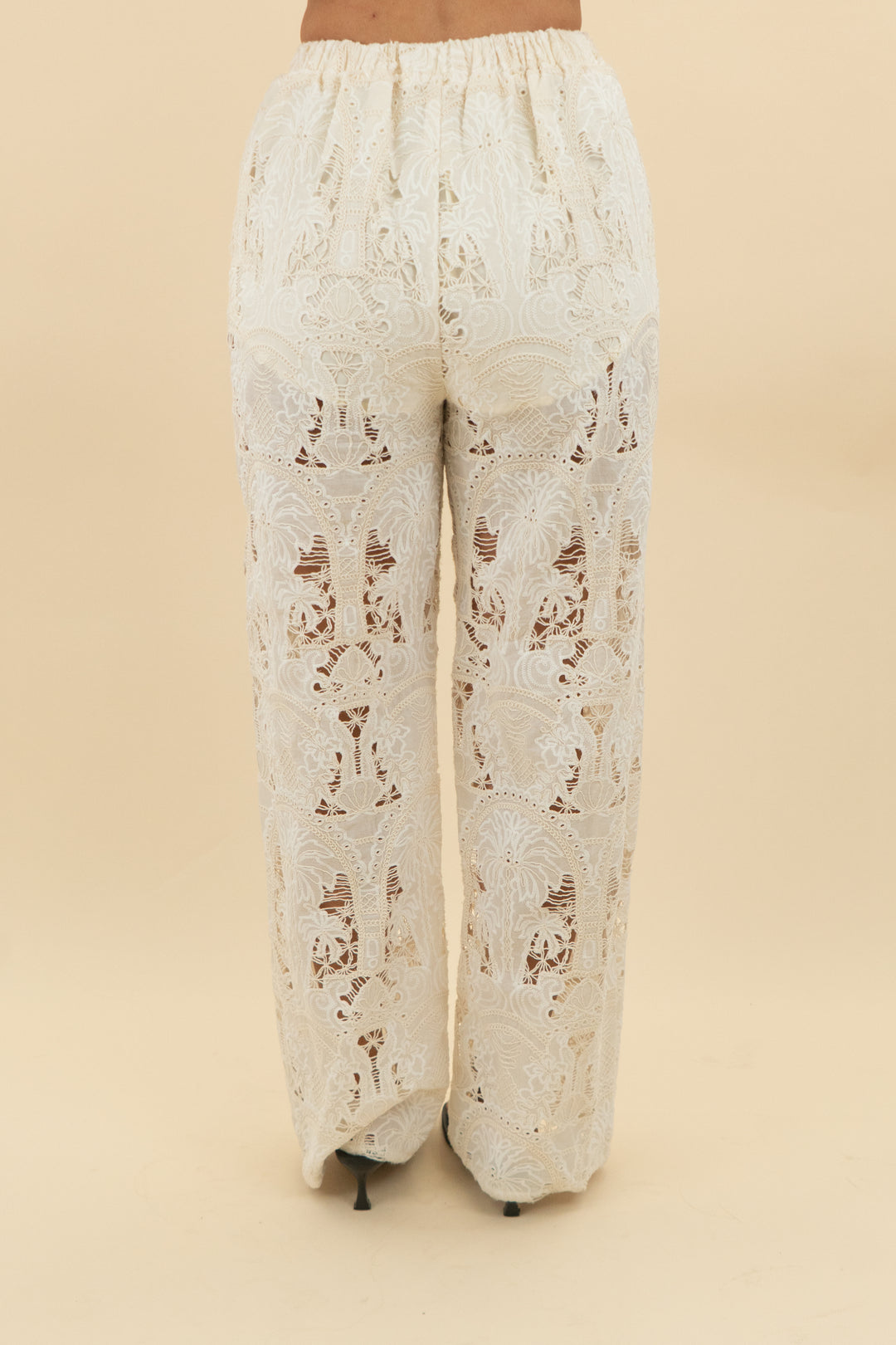 fortunate one cream eyelet pants (xs; retail $89)