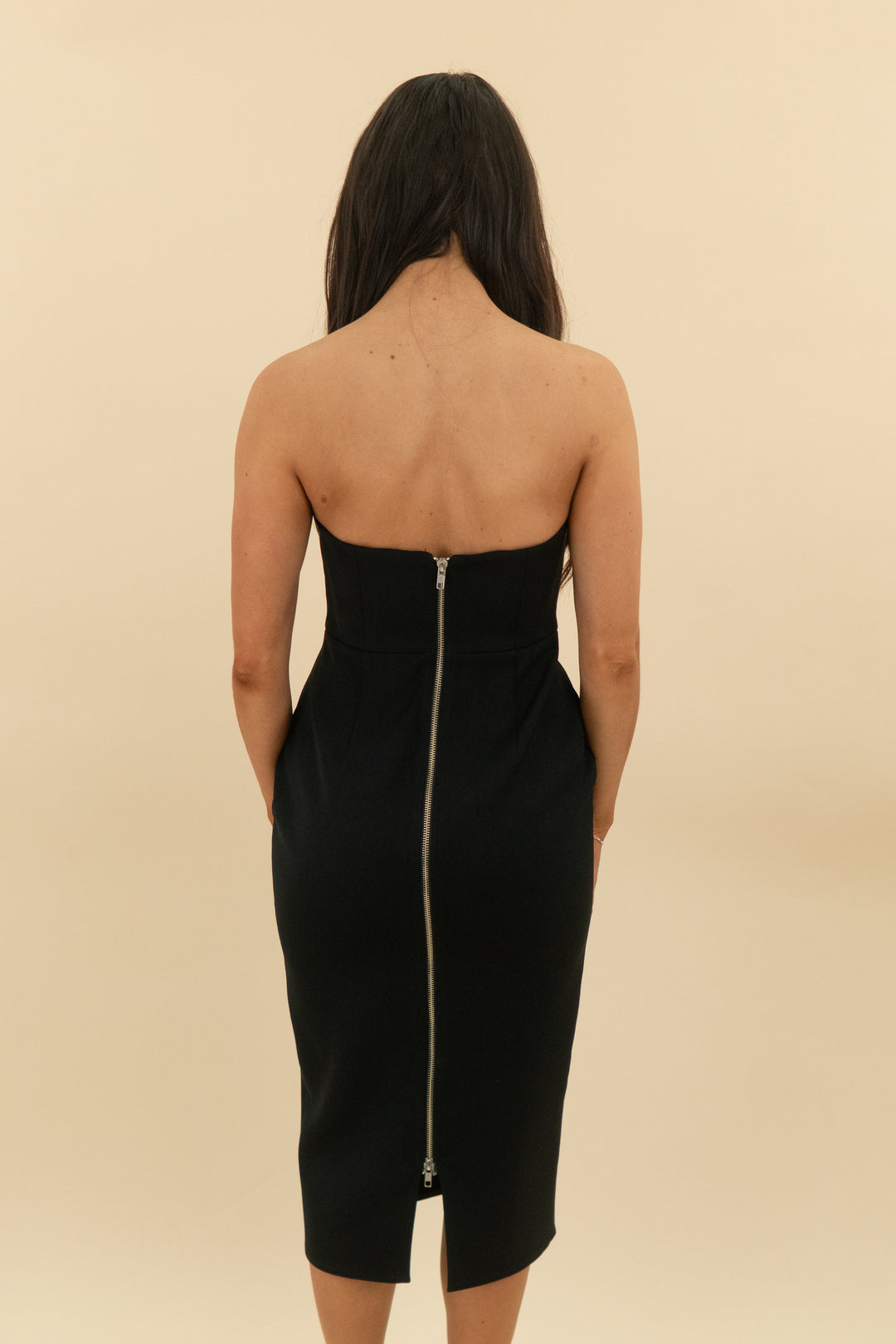 alex perry black strapless cocktail dress (AUS10/US6; retail $1949)