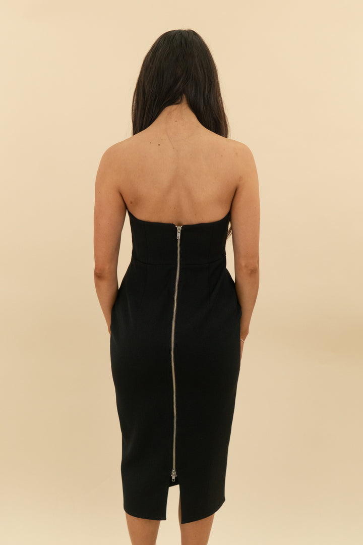 alex perry black strapless cocktail dress (AUS10/US6; retail $1949)
