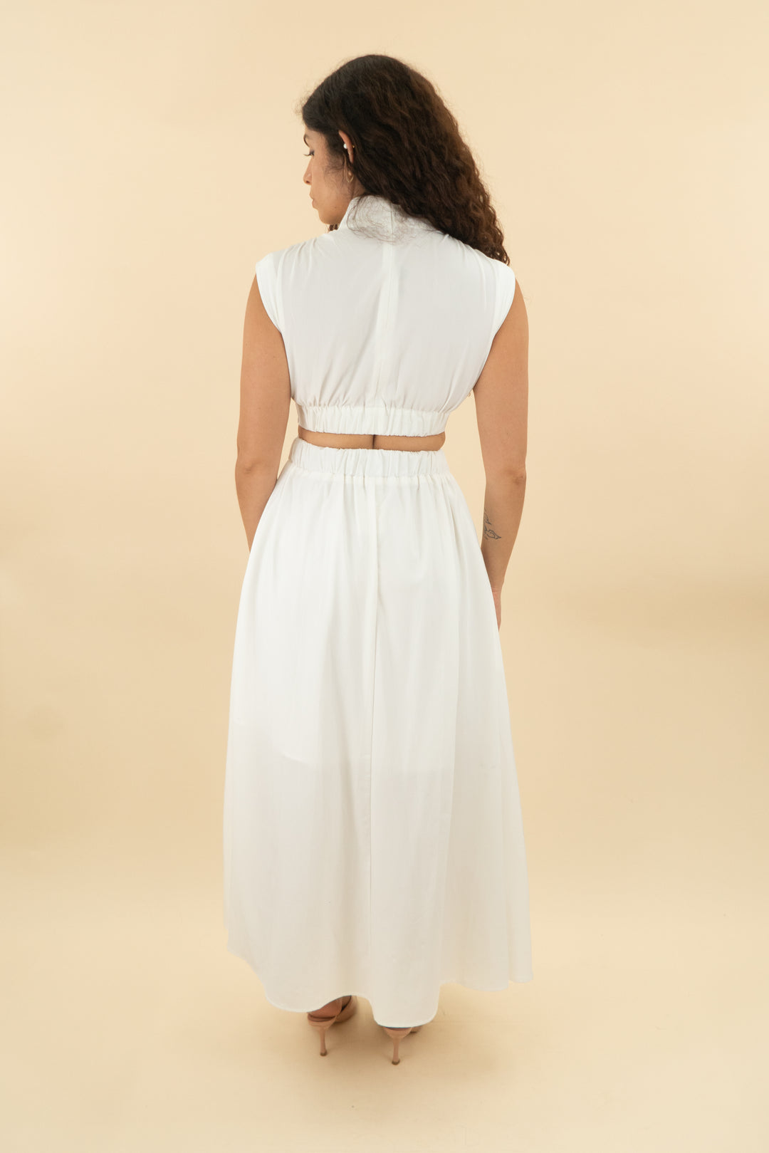 commense white cut out maxi dress (xs; retail $59)