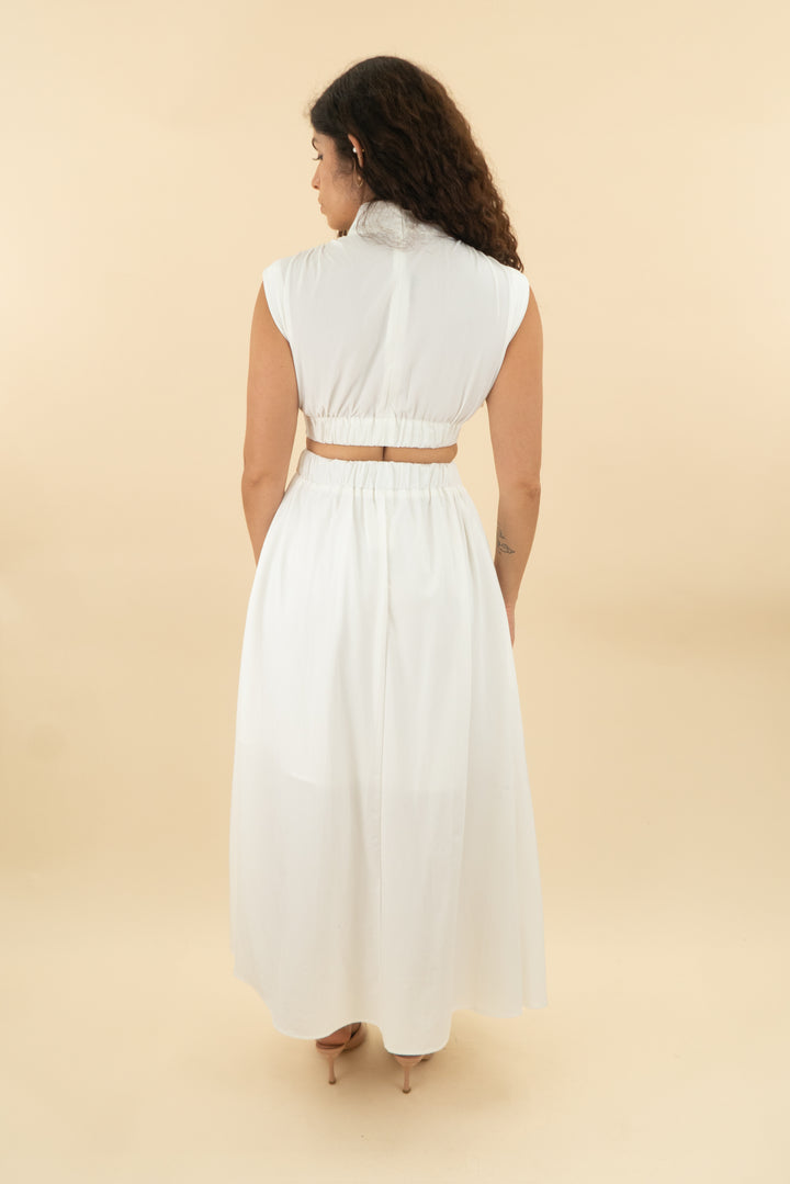 commense white cut out maxi dress (xs; retail $59)