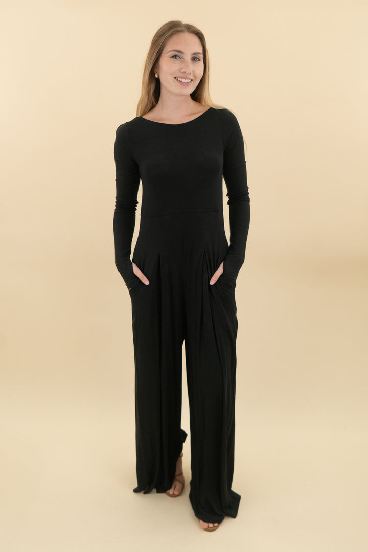 blogilates black jumpsuit nwt (s; retail $80)