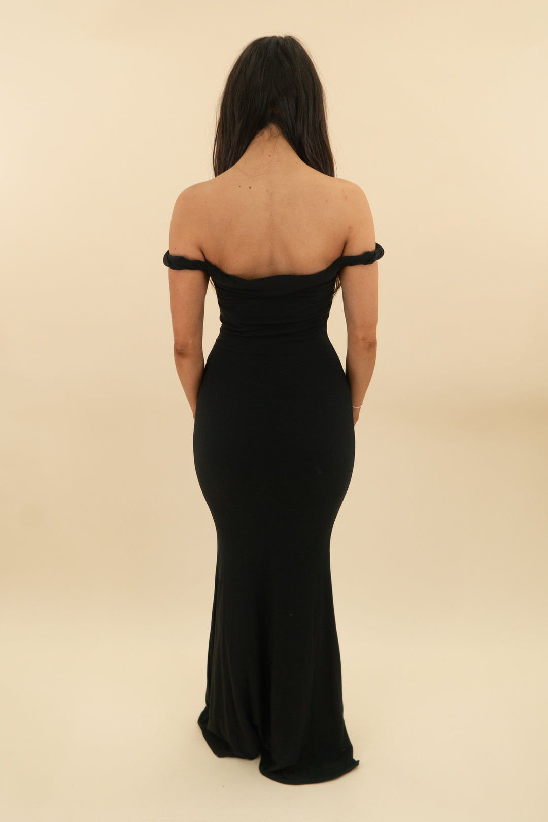 club l london black twisted asymmetric maxi dress nwt (2; retail $130)