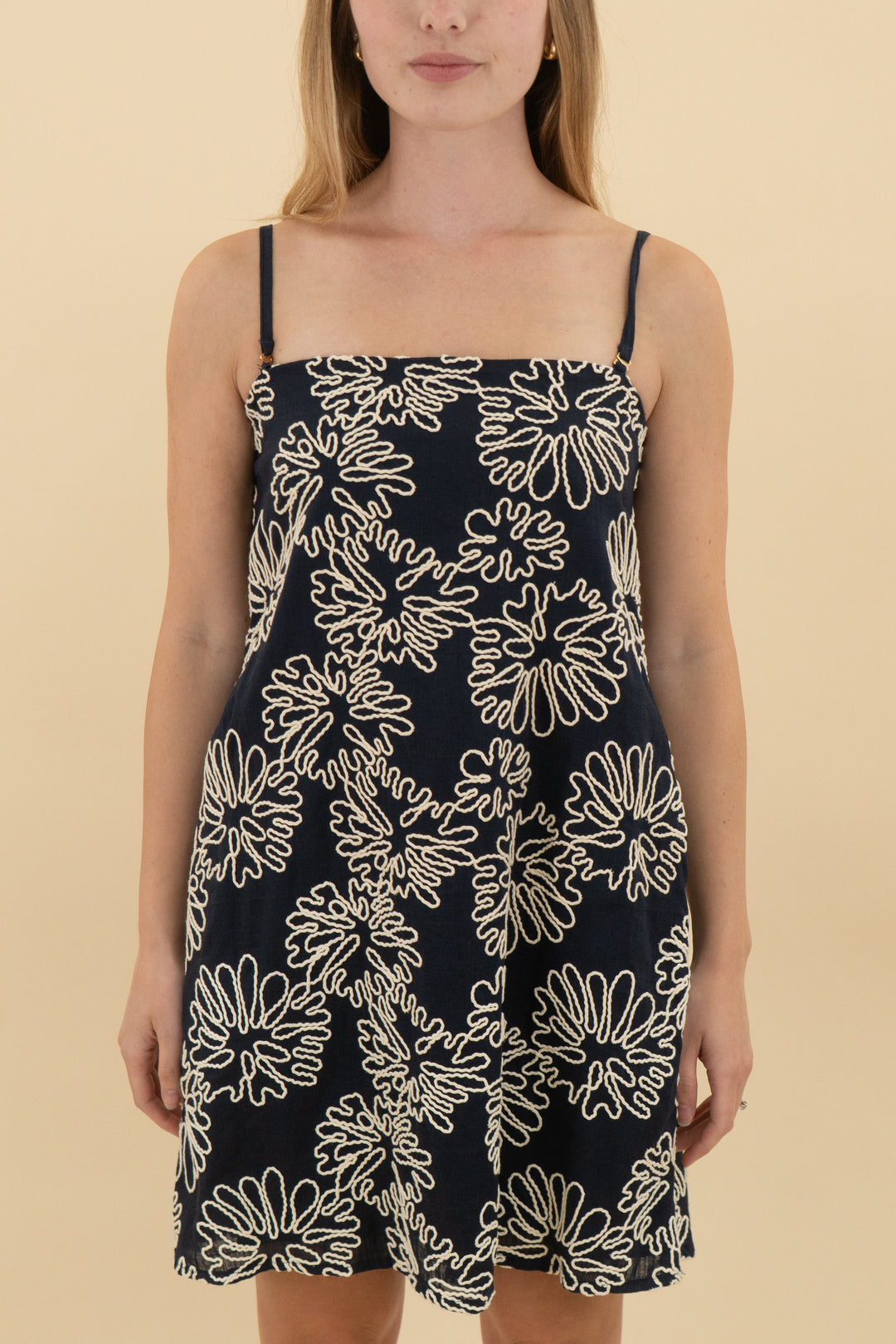 olazul navy reef mini dress nwt (s; retail $177)