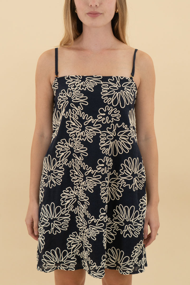 olazul navy reef mini dress nwt (s; retail $177)
