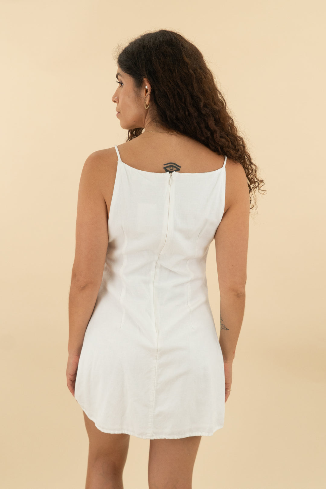 lspace white cutout mini dress (m: retail $139)