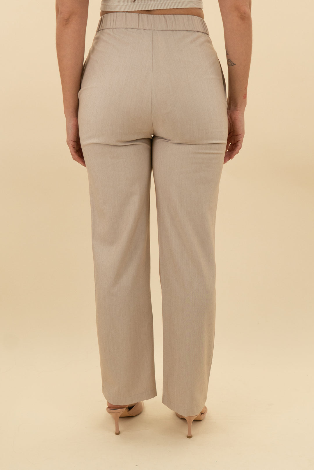 lulus tan trouser pants (s; retail $79)