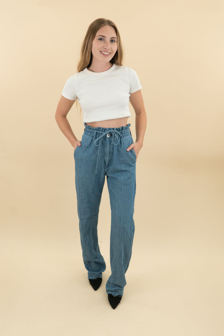 rag & bone denim stretch waist pants (23: retail $295)