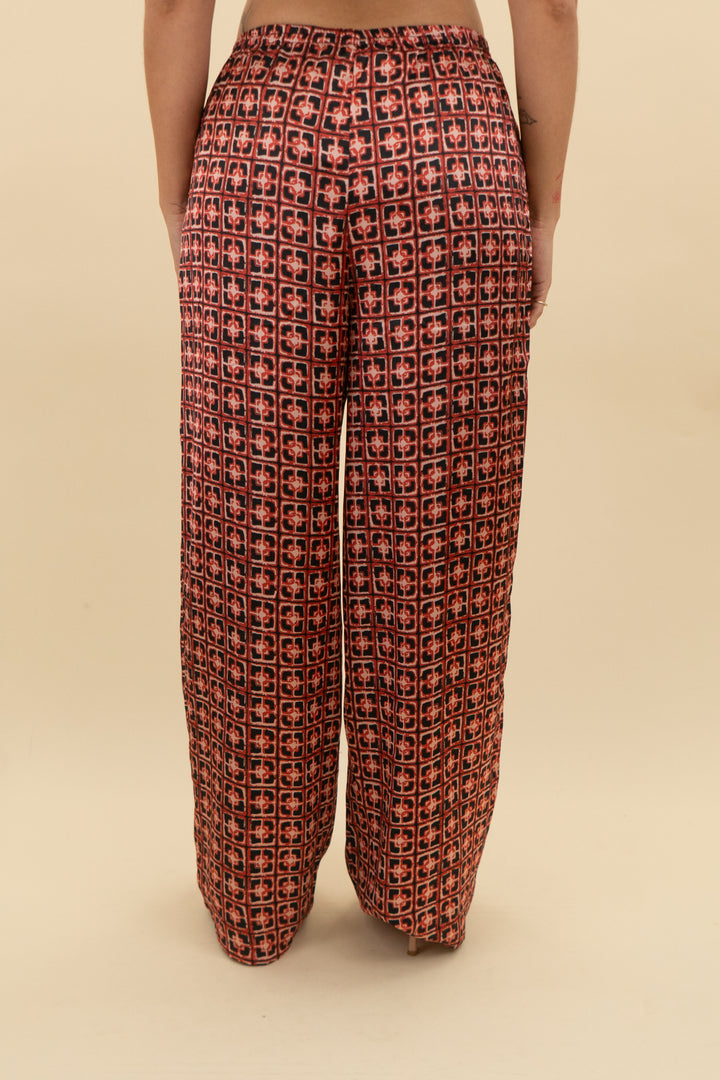 petal & pup red/black lexi elastic waist pants nwt (s; retail $69)