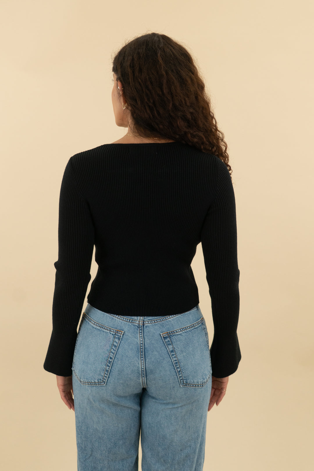 petal & pup black rosienna knit top nwt (xs/s; retail $60)