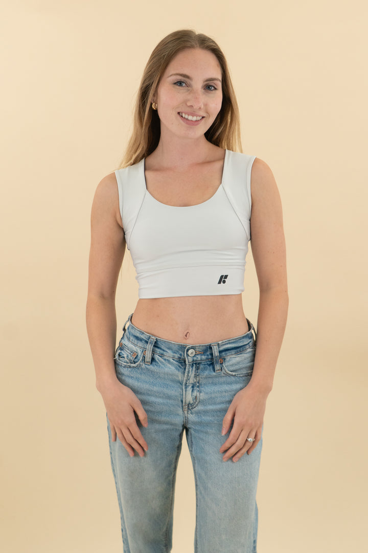 forme white sports bra (s; retail $188)