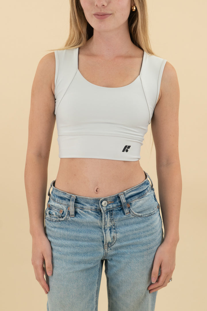 forme white sports bra (s; retail $188)