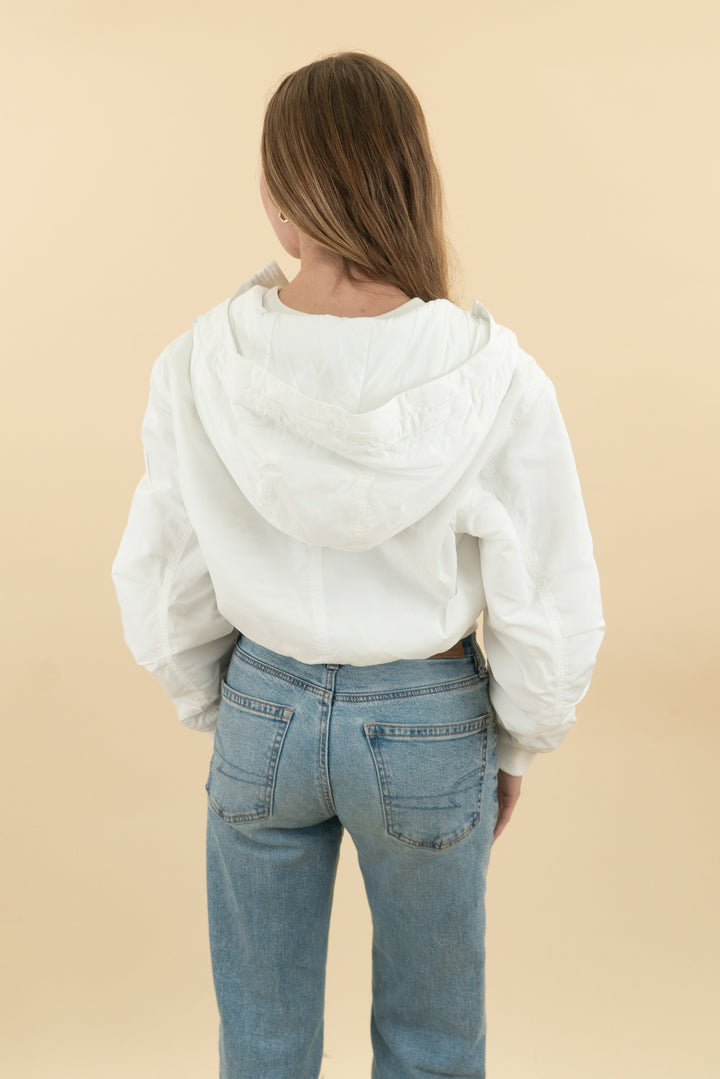 athleta white puffer jacket (s; retail $150)