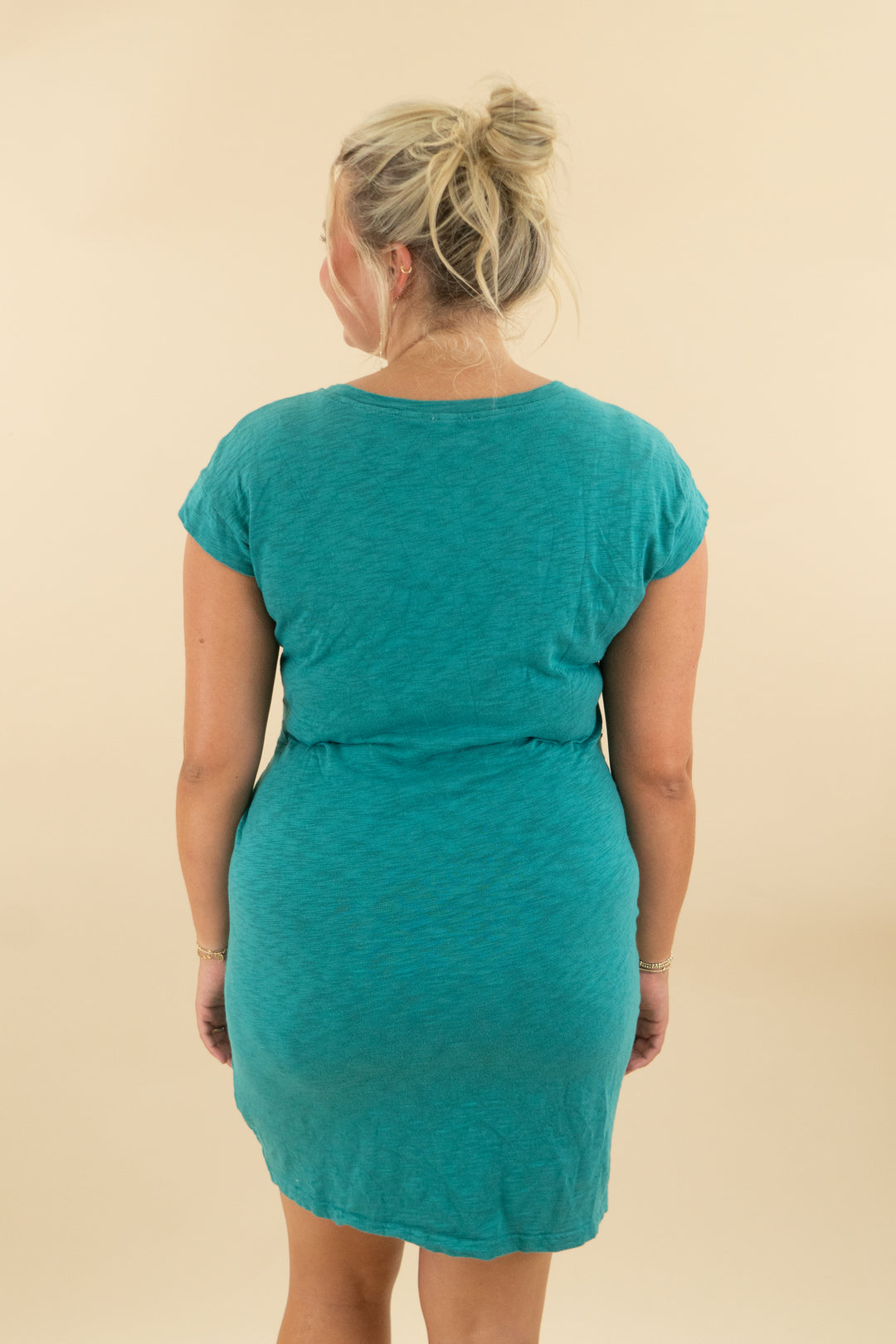 J Crew Teal Mini Dress (m; retail $58)