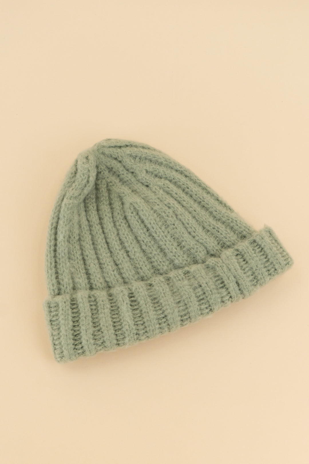 oak + fort mint green knit beanie (os; retail $28)