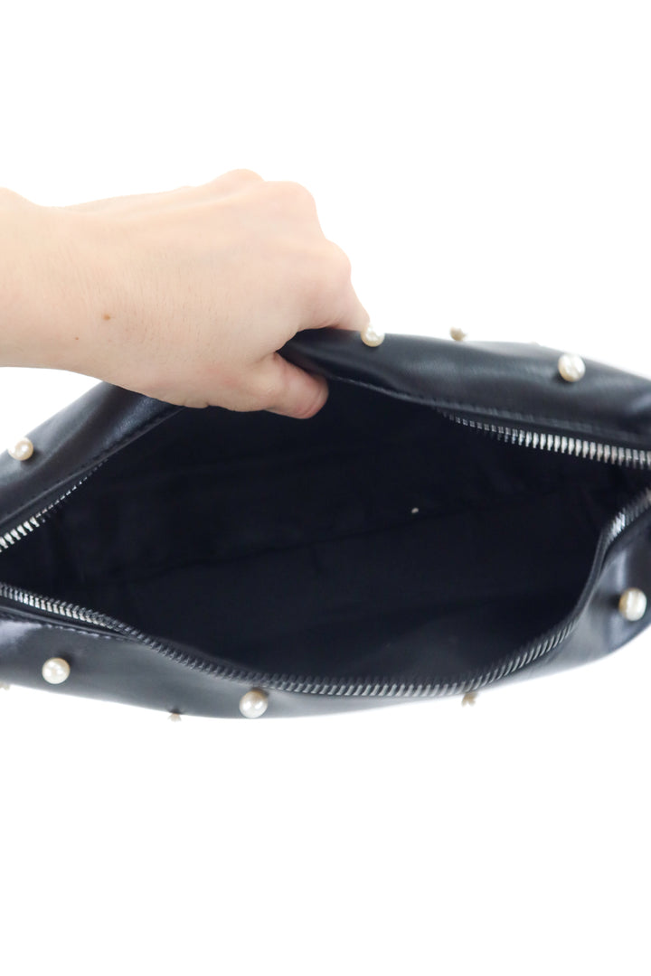 petal + pup black pearl shoulder bag